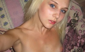 Perfect nude blonde Ukrainian girl